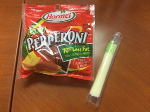 Turkey pepperoni and cheese