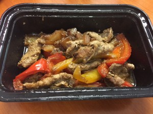 Beef bulgogi with peppers and onions